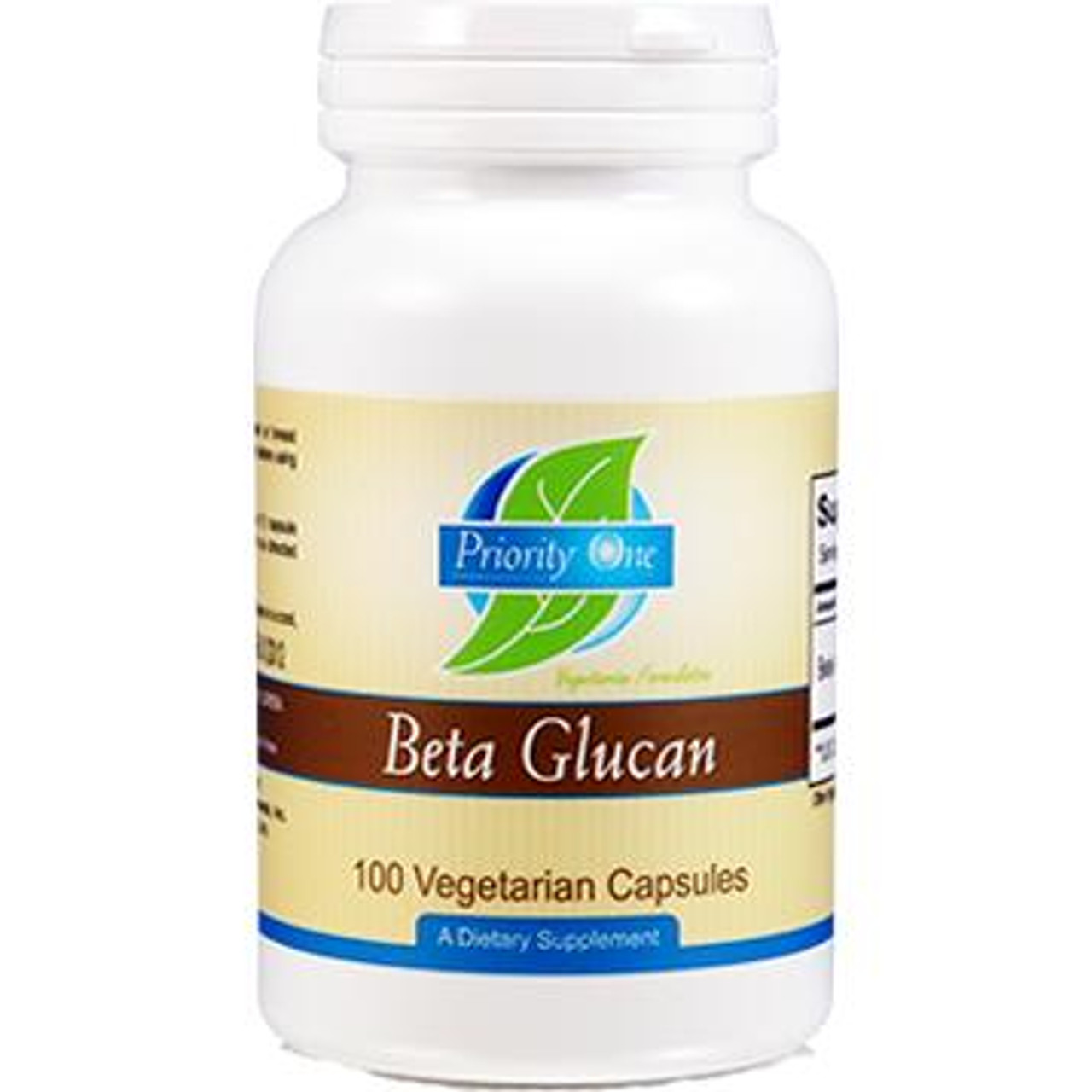 Priority One Vitamins Beta Glucan 500 mg 100 caps 
