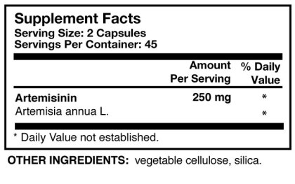  Researched Nutritionals Artemisinin Solo - Sweet Wormwood  Immune Support Supplement - 250mg of Pure Artemisia Annua per Serving -  Vegan, Non-GMO Formula (90 Capsules) : Health & Household