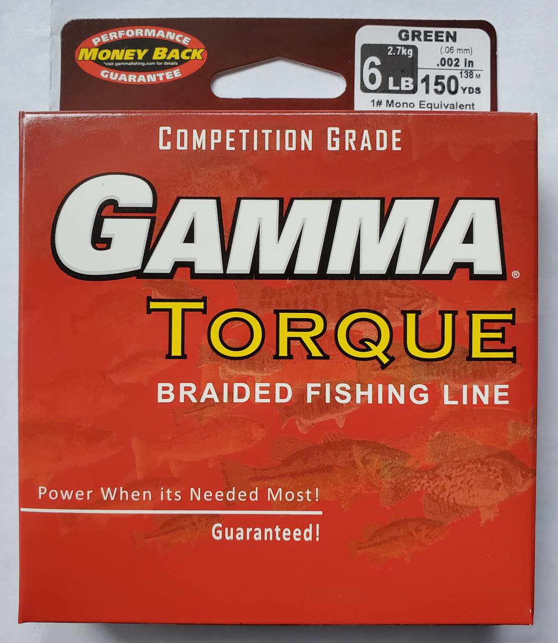 Gamma Torque Braided Fishing Line 150 yards Green