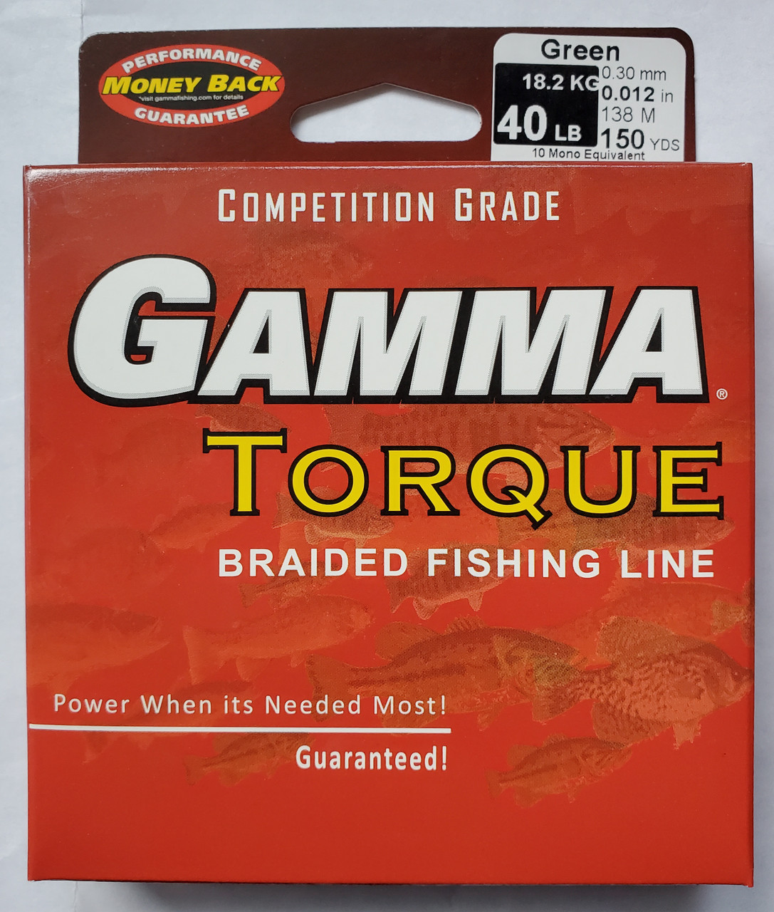 Gamma Torque Braided Fishing Line 150 yards Green