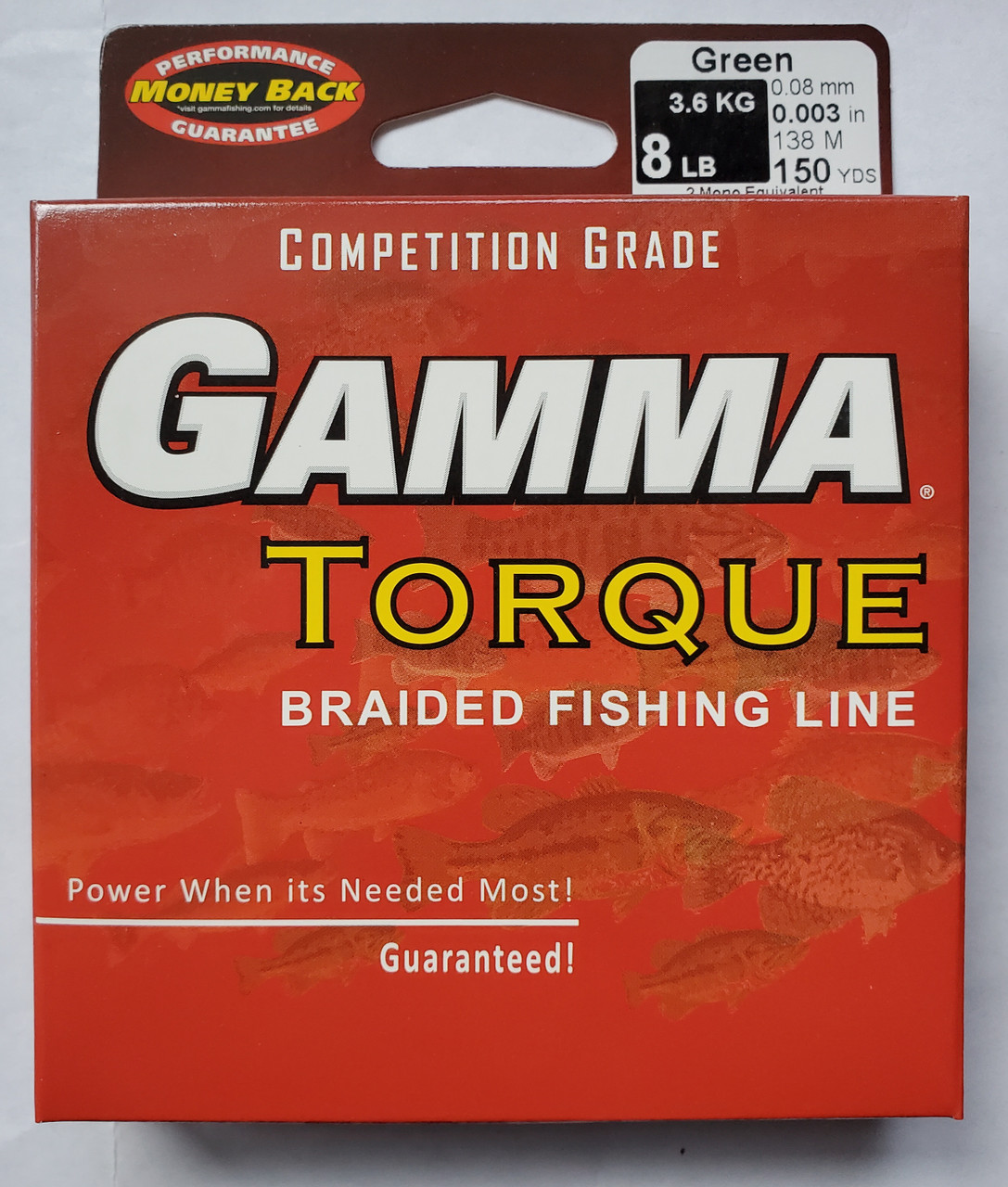 Gamma Torque Braided Fishing Line 150 yards Green - NYCeFISHING