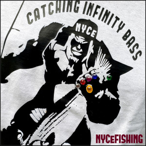 NYCeFISHING Catching Infinity Bass tee
W/ real Infinity Stones