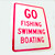 NYCeFISHING Go Fishning Swimming Boating Decal