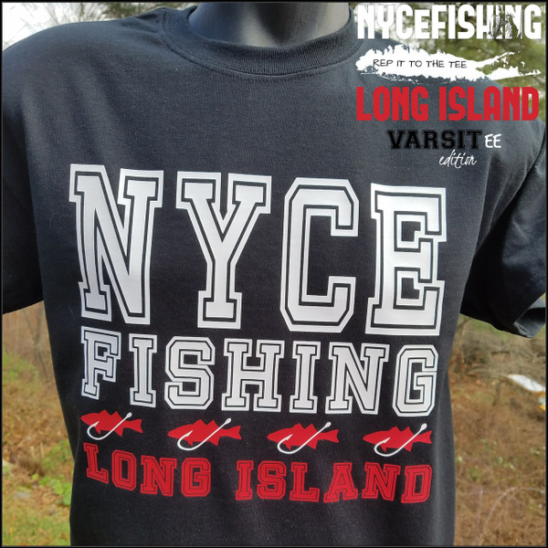 REP IT TO THE TEE VARSITY EDITION BLACK LONG ISLAND