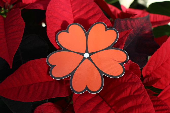 3" Flower Sticker