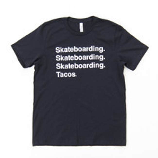 Skateboarding Skateboarding Skateboards Tacos - Tee