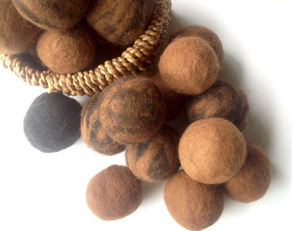 alpaca felted dryer balls