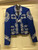 Blue Traje Jacket with Bordado/Embroidery