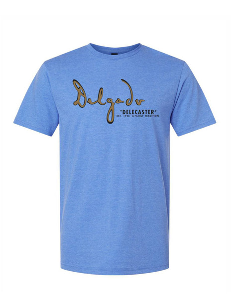Delgado "Delecaster" T-Shirt Gildan Softstyle Heather Royal