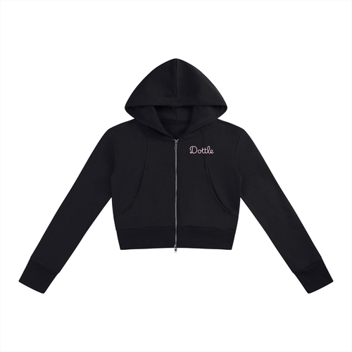 dottle in bloom crop hoodie