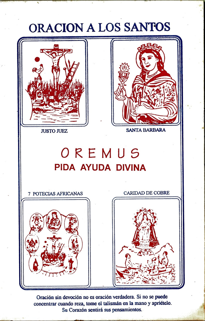 ORACION A LOS SANTOS - OREMUS - YEMAYA CHANGO