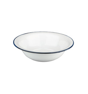 PALANGANA ESMALTADA PEQ / SM WHITE ENAMEL BOWL