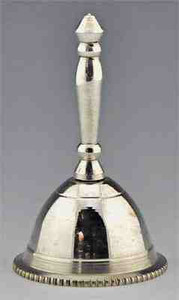 3" SILVER PLATED ALTAR BELL 3" SILVER PLATED ALTAR BELL