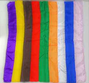 PANUELO 9 COLORES 36"x36" 9 COLORS SATIN CLOTH