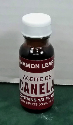 ACEITE CANELA 0.5 OZ - CINNAMON LEAF OIL 0.5 OZ