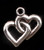 DIJE DOBLE CORAZON PLATA / SILVER DOUBLE HEART CHARM