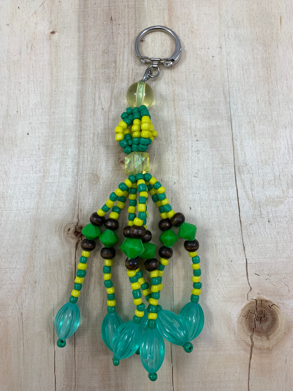 LLAVERO ORISHA BEAD KEYCHAIN