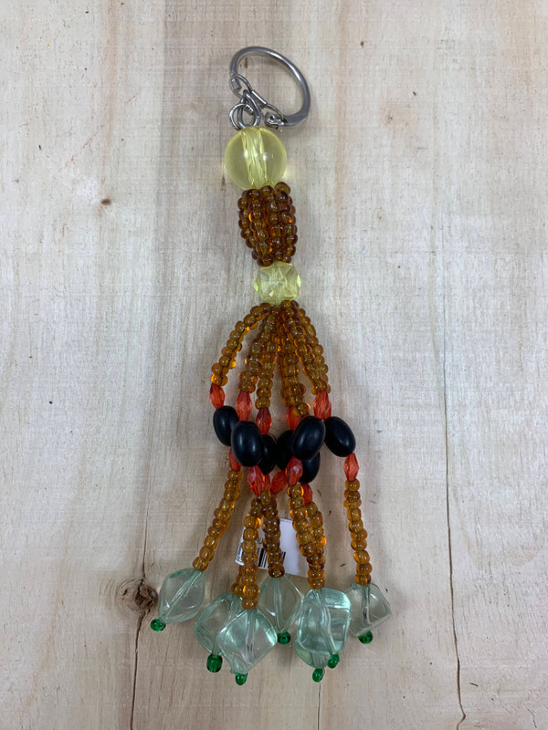 LLAVERO ORISHA BEAD KEYCHAIN