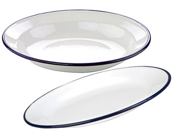 PLATO ESMALTADO / WHITE ENAMEL PLATE