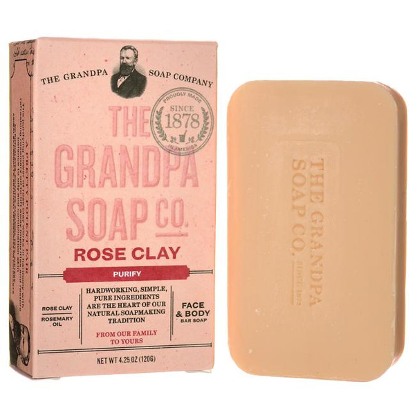 GRANDPA'S ROSE CLAY SOAP TRIAL - 1.35 OZ