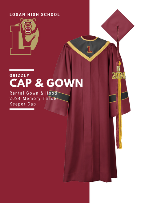 PhD REGALIA PACKAGE (GOLD 2024 TASSEL AND PhD HOOD)