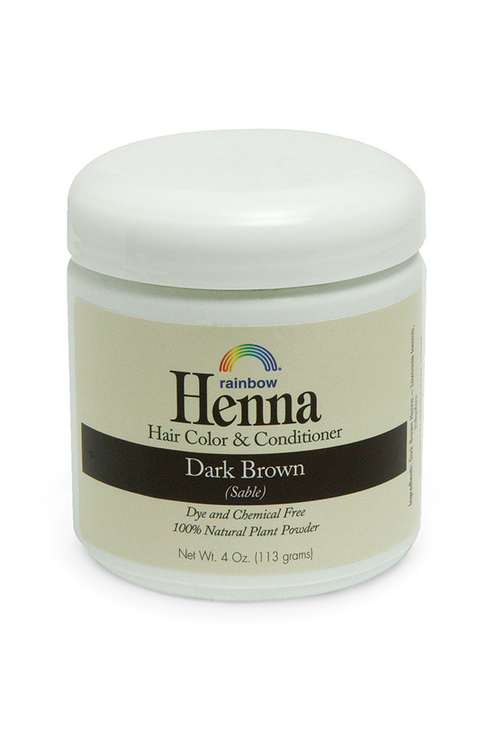 Henna Dark Brown 4oz,17oz,34oz. - Rainbow Research Corporation