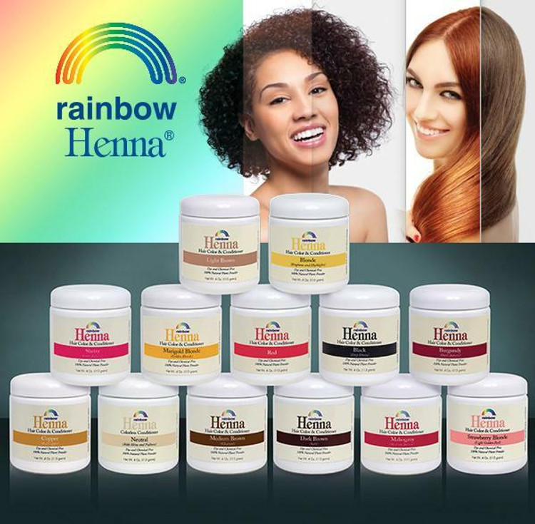 rainbow henna hair dye