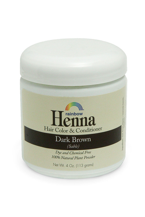 レインボーヘナ　 ダークブラウン・ミディアムブラウン 12個セット Henna Dark Brown 4oz,17oz,34oz. - Rainbow Research Corporation