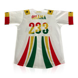 White Ghana Baseball Jersey