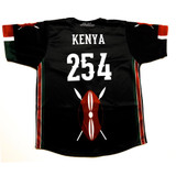 Kenya Baseball Jersey  Black