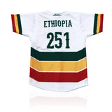 Ethiopia Baseball Jersey  White