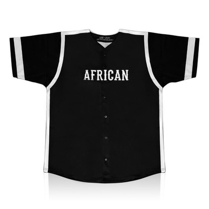 African Baseball Jersey Custom name and number