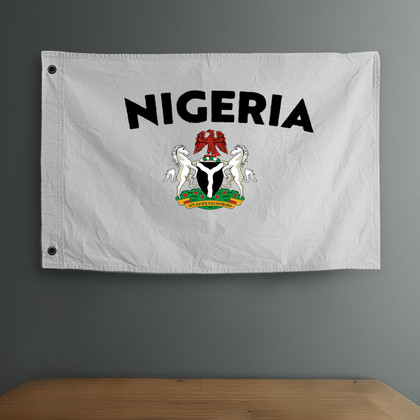 NIGERIA  3' X 5' DOUBLE SIDED BANNER FLAG