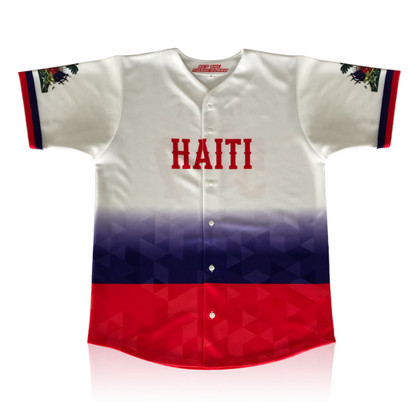 White Haiti Baseball Jersey
