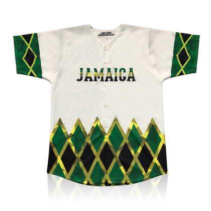 White Jamaica Baseball Jersey