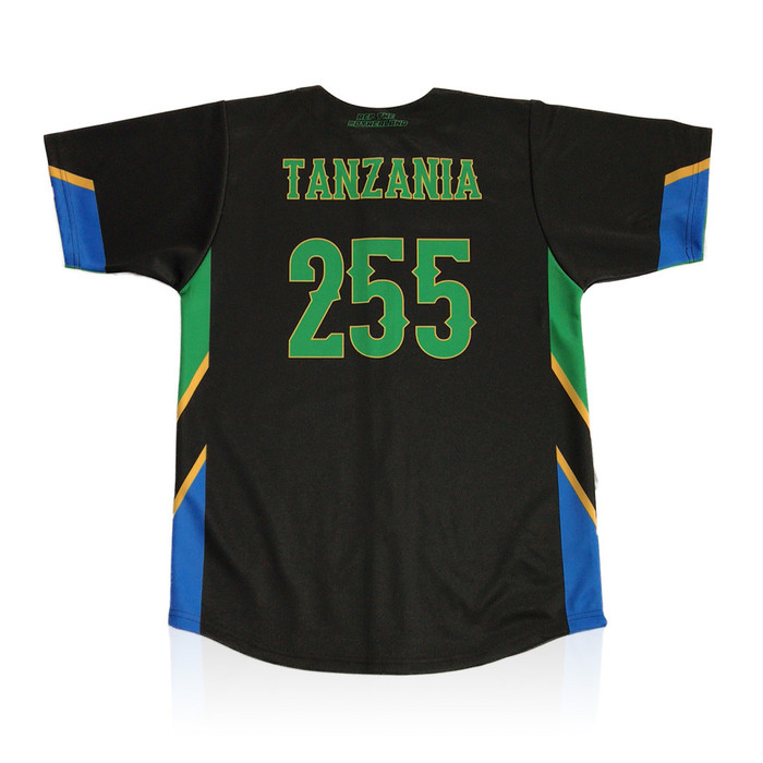 Tanzania Baseball Jersey Custom Name and Number