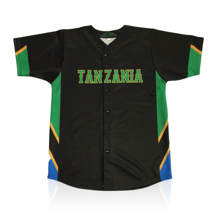 Tanzania Baseball Jersey Custom Name and Number