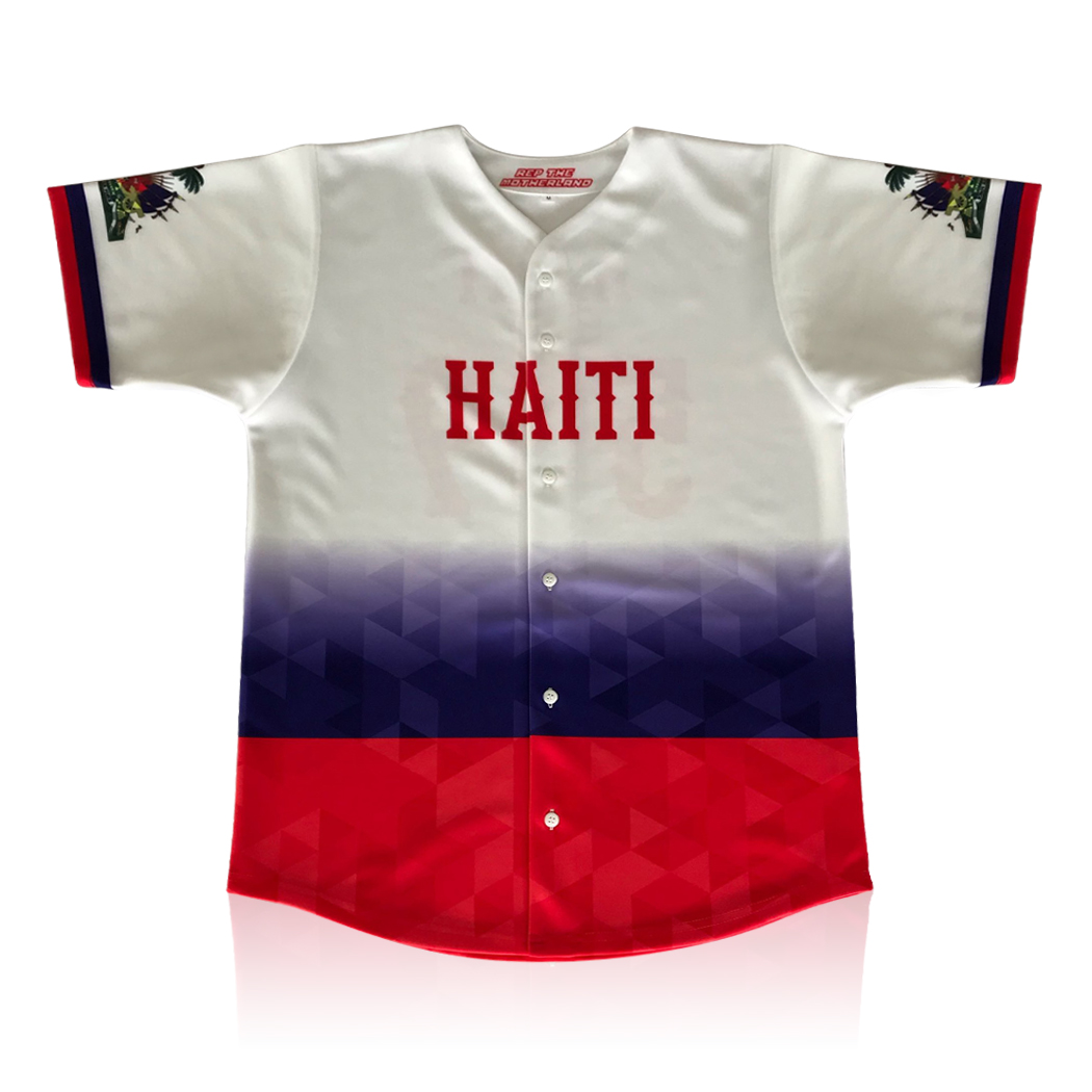 Haiti Flag N'ap Boule Baseball Jersey 