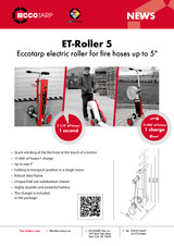 ET-Roller 5 - Electric roller for fire hoses up to 5"