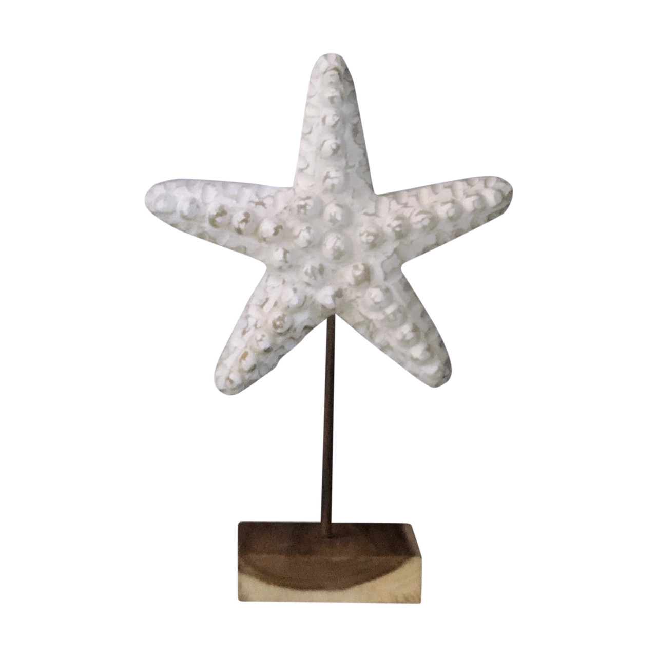 Whitewashed Starfish Pillow