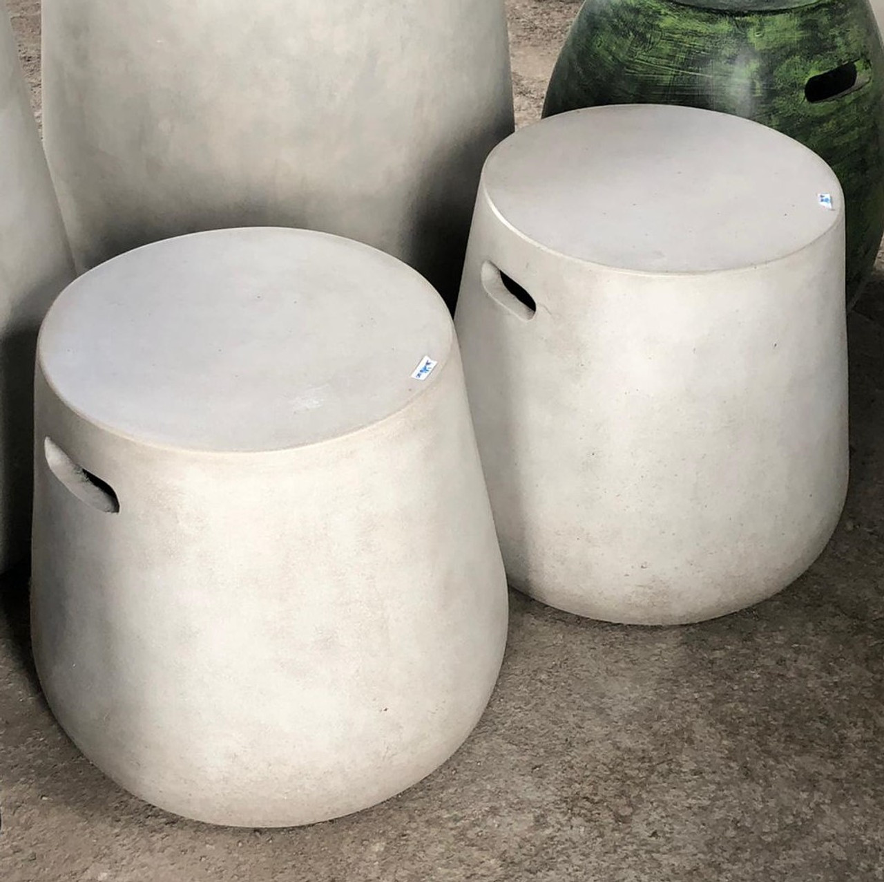 concrete garden stool