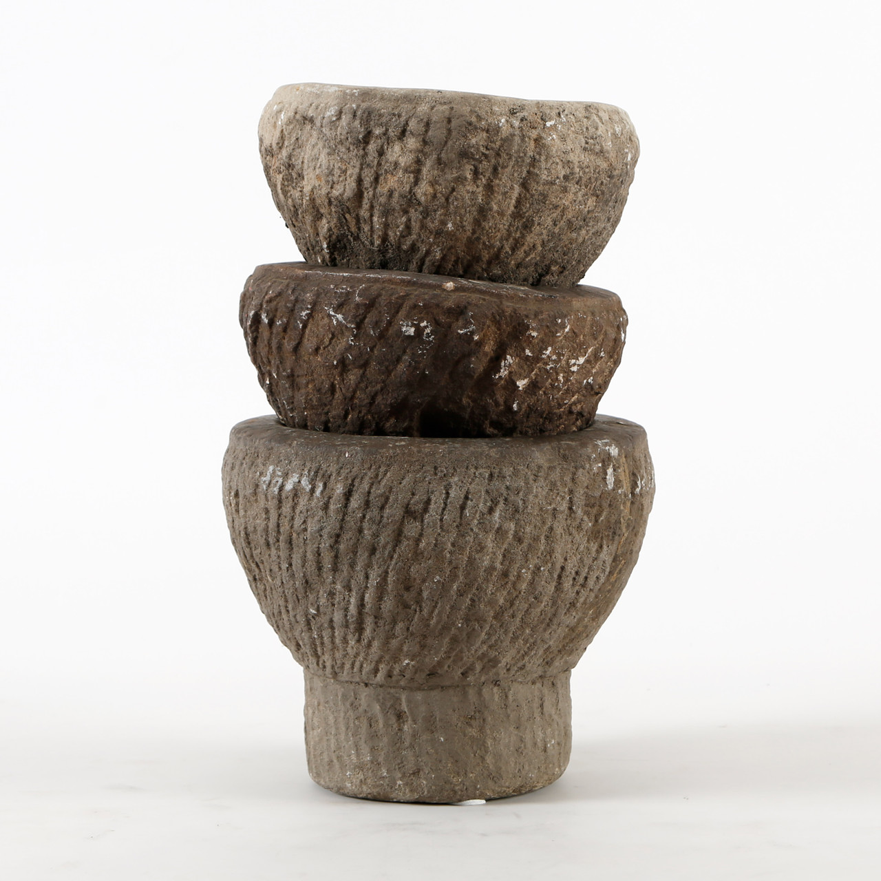 vintage mortarヴィンテージ モルティエ すり鉢 アンティーク Olive Ateliers Vintage Stone Mortar from China