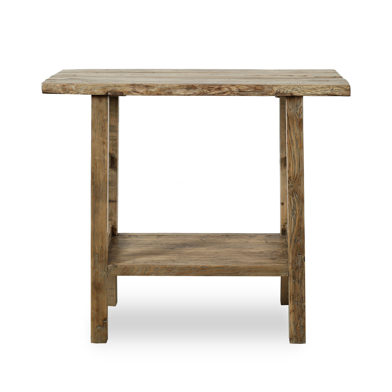 Approx. 35 Inches Long Vintage Counter Table Weathered Natural