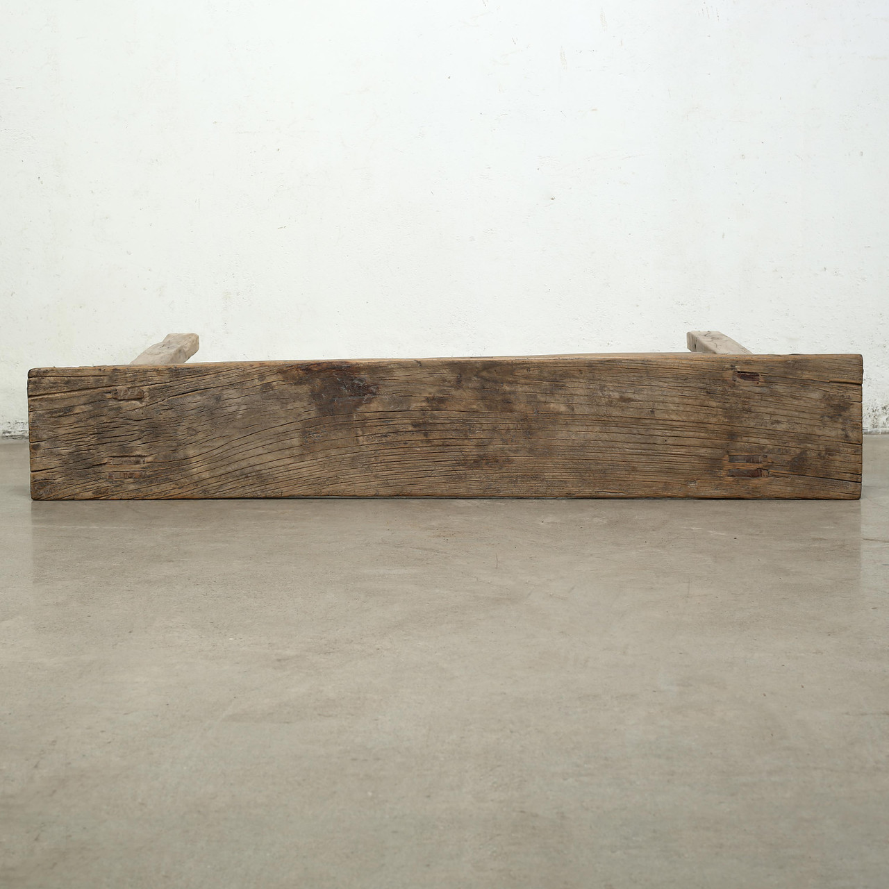 67 Inches Long Vintage Console Table Elmwood Weathered Natural ...
