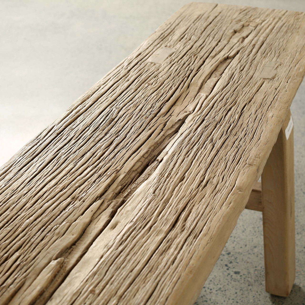 Approx. 91 Inches Long Vintage Rustic Bench Weathered Nature