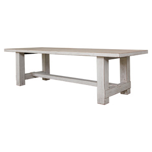 14' Amalfi Two Tones dining table antique off white (Pre-order only. Lead time 6-8 weeks) 14' Amalfi Two Tones dining table antique off white (Pre-order only. Lead time 6-8 weeks)