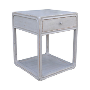 Peking Ming Side Table one Drawer Weathered Gray (Pre-order only. Lead time 8-10 weeks) Peking Ming Side Table one Drawer Weathered Gray (Pre-order only. Lead time 8-10 weeks)