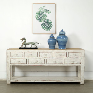 Amalfi Two Tones Sideboard Nine Drawers 75x18x33H Amalfi Two Tones Sideboard Nine Drawers 75x18x33H