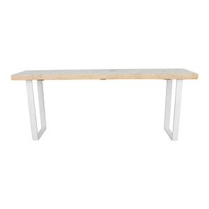 Amalfi Two Tones console table with metal leg 79X15X31H Amalfi Two Tones console table with metal leg 79X15X31H