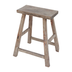 Solid Mango Wood Bar Stool 68cm - Evelyn Lily Interiors